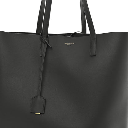 Saint Laurent Calfskin North-South Shopping Tote Storm 8 of 11