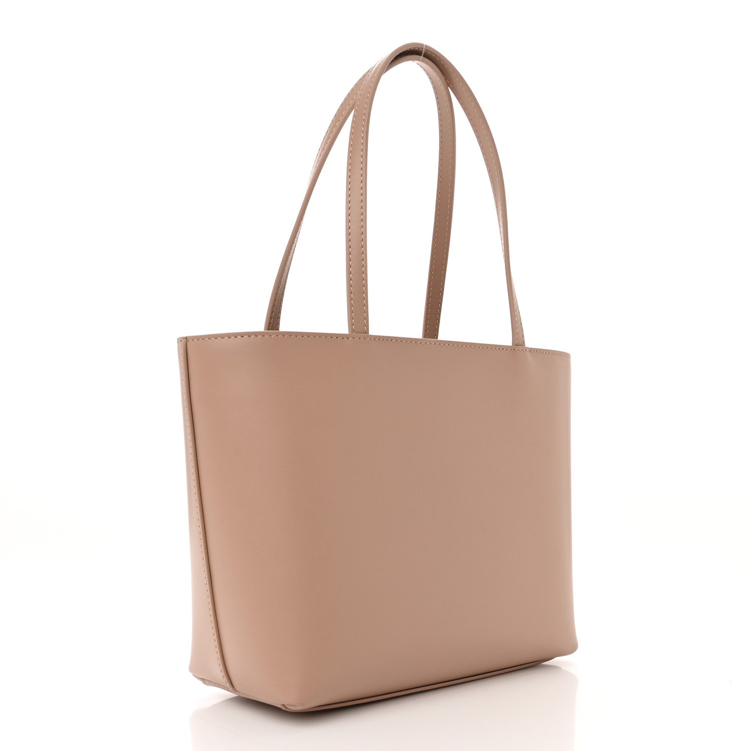 Dolce & Gabbana Calfskin Small DG Logo Shopper Tote Cipria 4 of 17