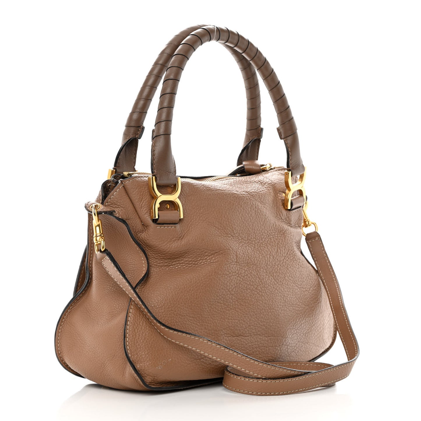 Calfskin Medium Marcie Satchel Nut