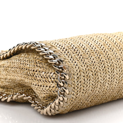 Stella McCartney Metallic Raffia Mini Falabella Tote Gold 7 of 8