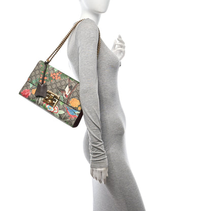 Gucci GG Supreme Monogram Tian Medium Padlock Shoulder Bag Beige Multicolor New Acero 2 of 10