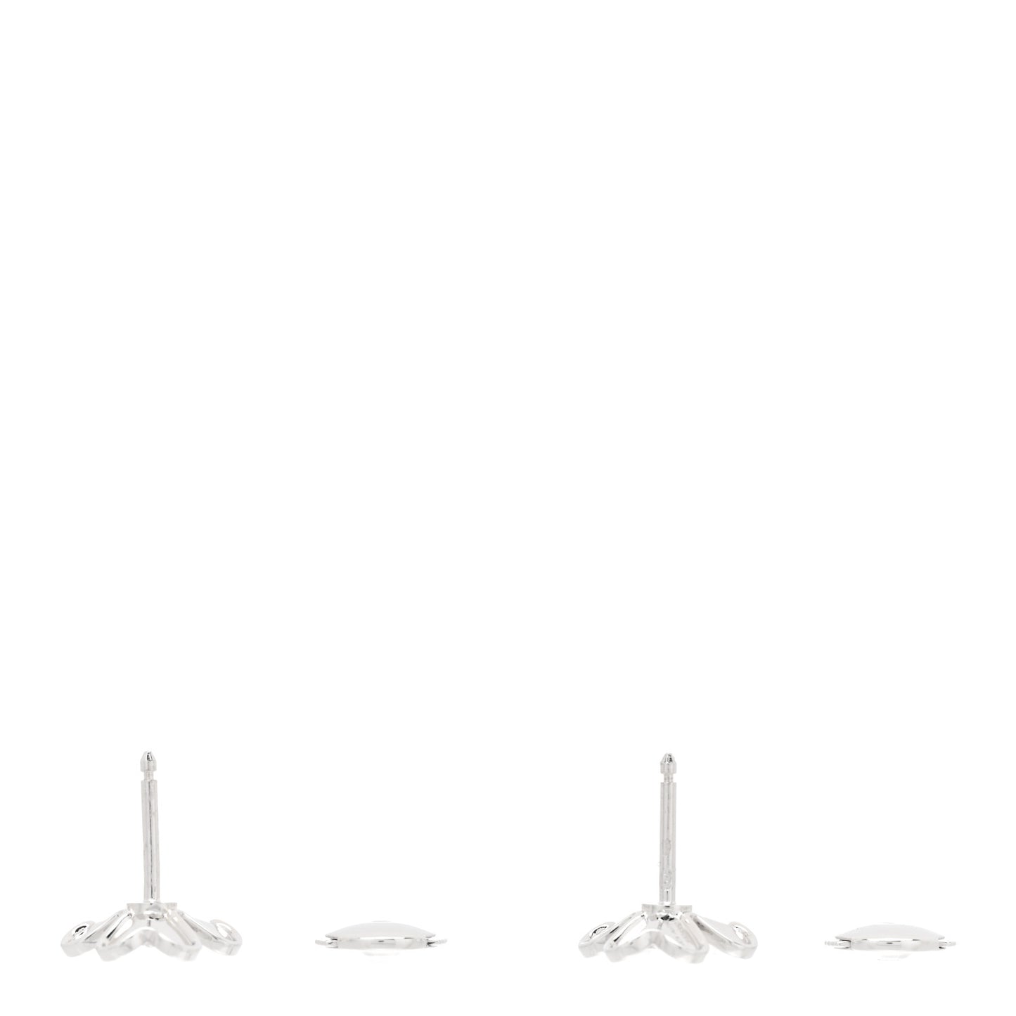 18K White Gold Diamond Mini Frivole Earrings