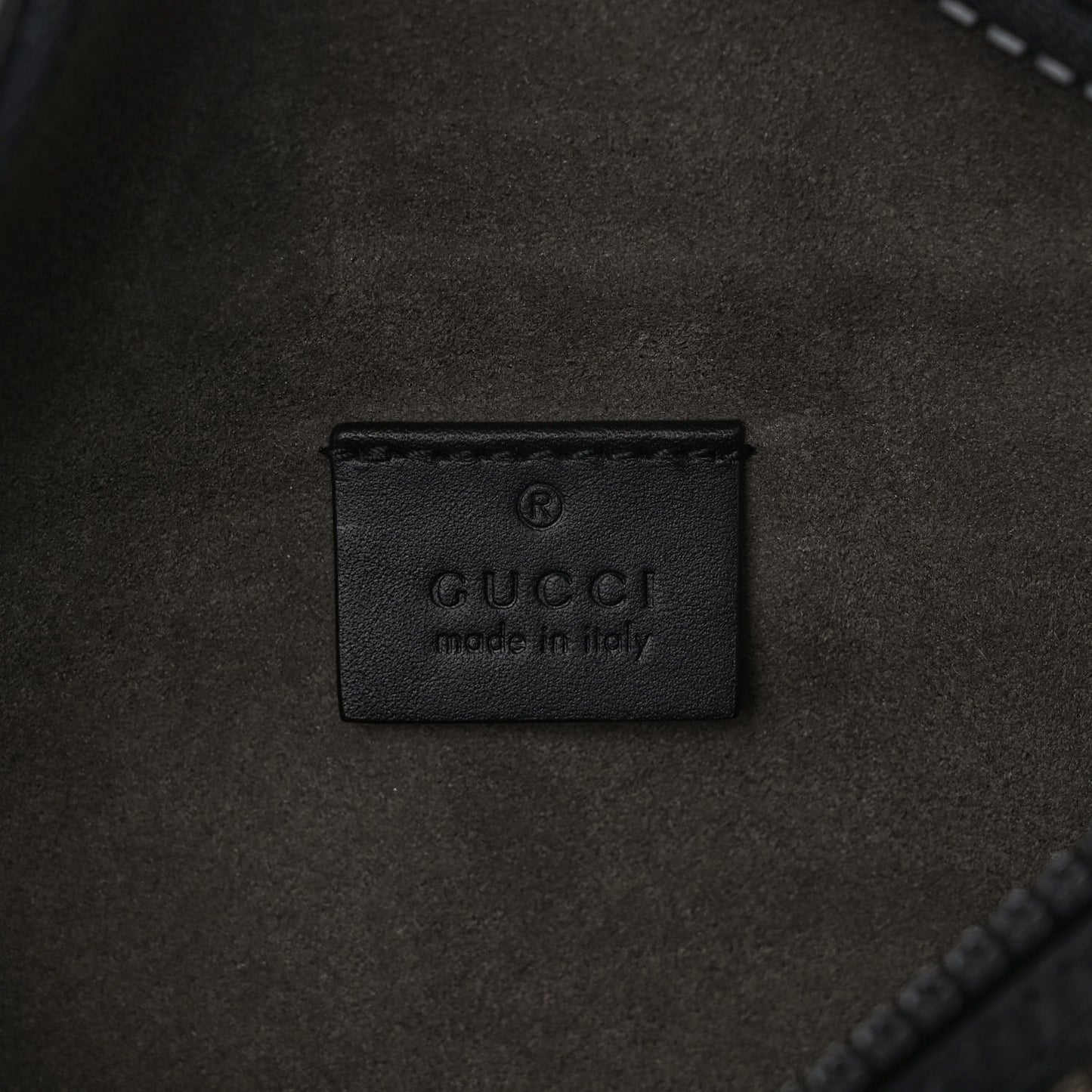 GG Supreme Monogram Belt Bag Black