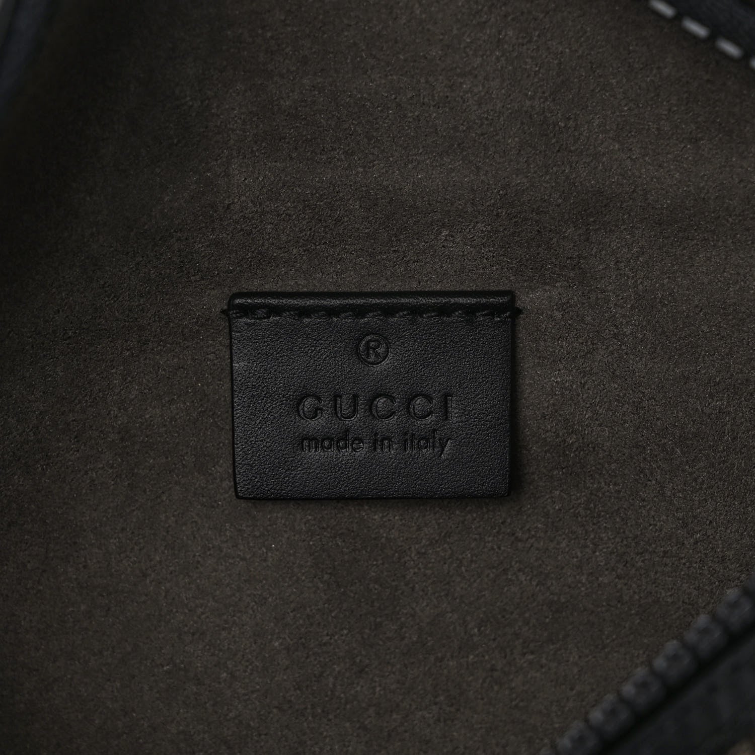Gucci GG Supreme Monogram Belt Bag Black 6 of 9