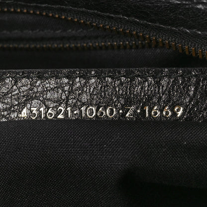 Balenciaga Agneau Classic Hardware S City Logo Strap Black White 7 of 9