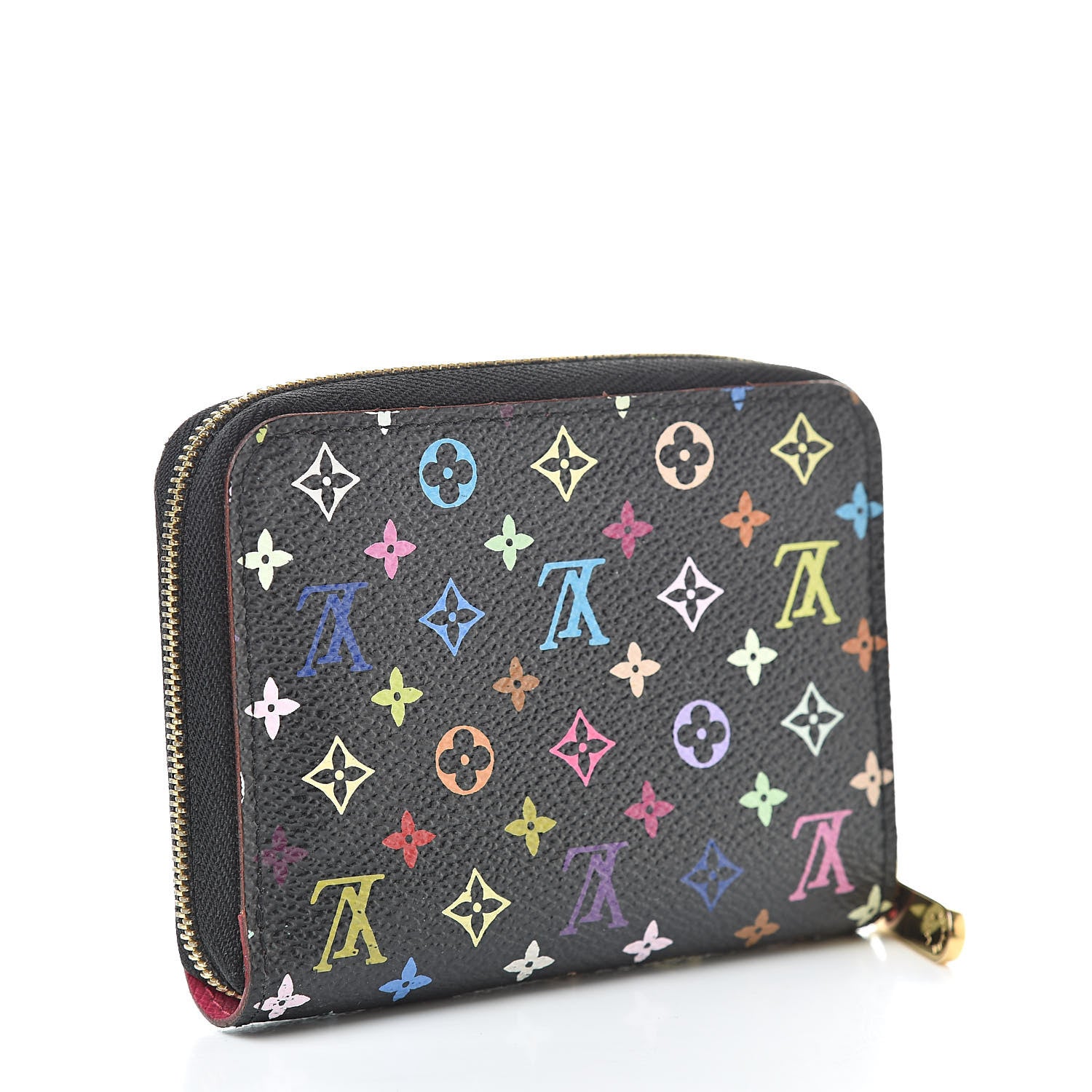 Louis Vuitton Monogram Multicolor Zippy Coin Purse Black Grenade 3 of 7
