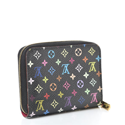 Louis Vuitton Monogram Multicolor Zippy Coin Purse Black Grenade 3 of 7