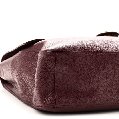 Chanel Grained Calfskin Small Souplissimo Maxi Flap Burgundy 9 of 11