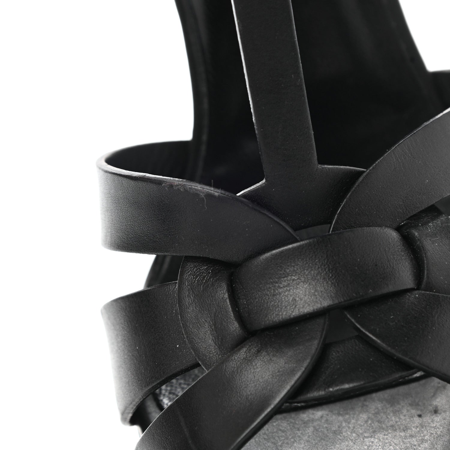 Saint Laurent Patent Tribute 105 Platform Sandals 41 Black 10 of 11