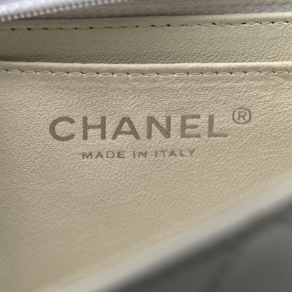 Chanel Caviar Quilted Mini Rectangular Flap White 6 of 12