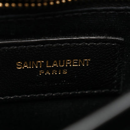 Saint Laurent Calfskin Y Quilted Monogram Toy Loulou Crossbody Bag Black 6 of 13