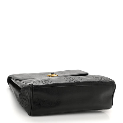 Chanel Caviar Flap Shoulder Bag Black 4 of 10