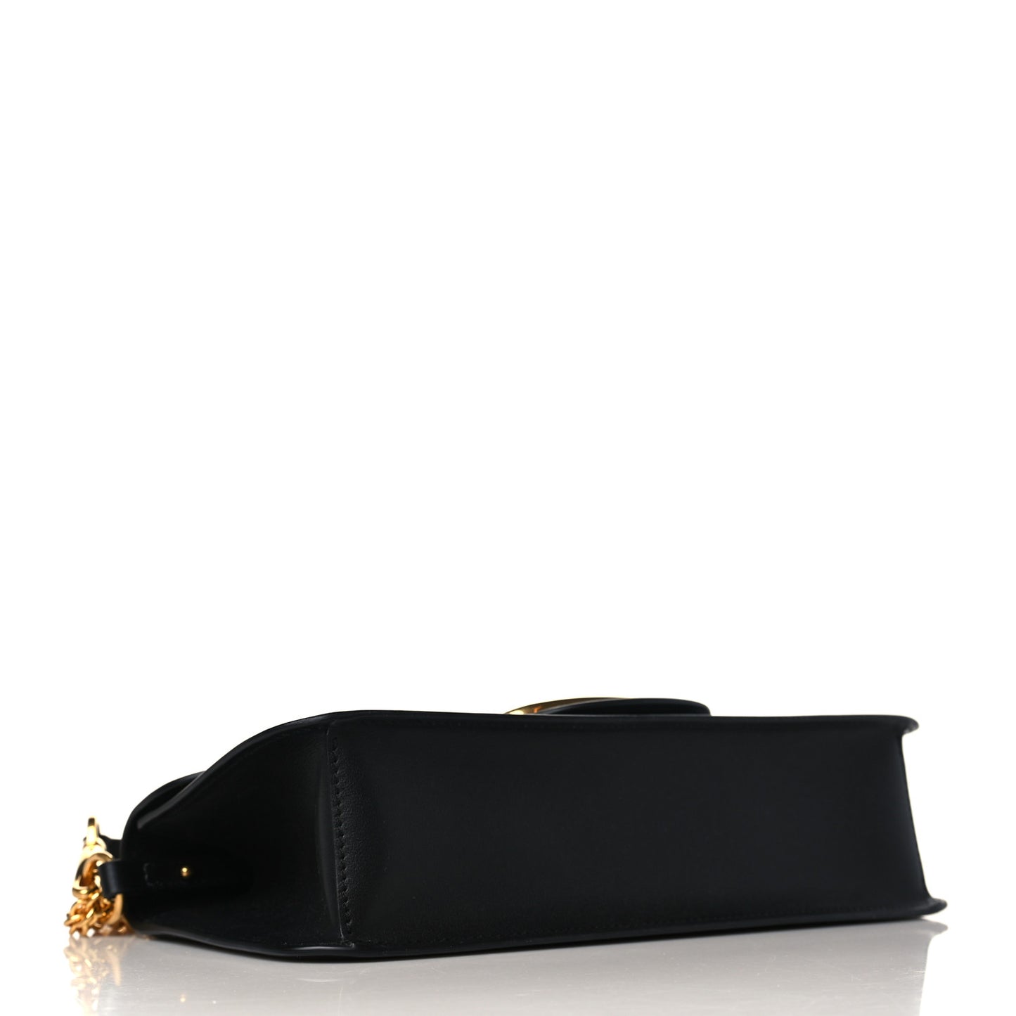 Calfskin Vlogo Loco Shoulder Bag Black