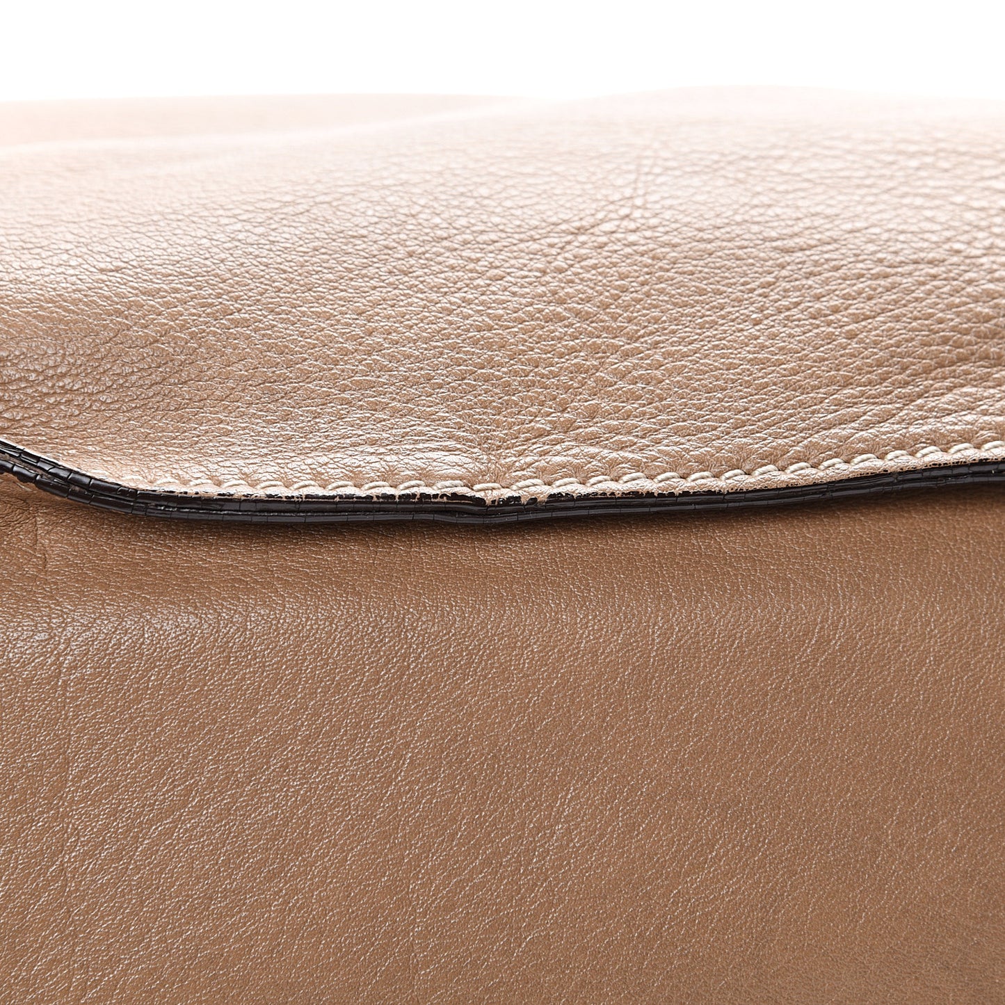 Calfskin Large Marcie Satchel Nut