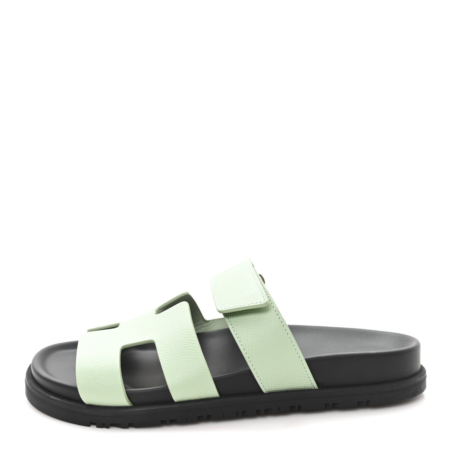 Hermes Epsom Womens Chypre Sandals 36.5 Vert Jade 1 of 10