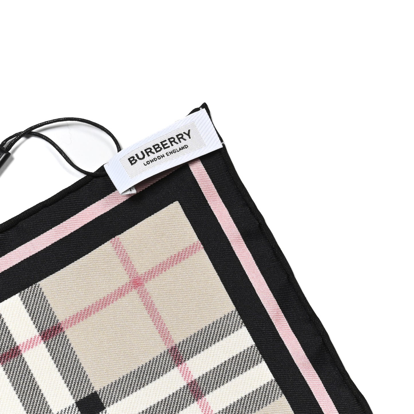 Silk Double Print Burberry Limited Graphic Check Square Scarf Archive Beige Pink Red