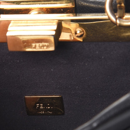 Fendi Nappa Micro Peekaboo Iconic Satchel Black 6 of 12