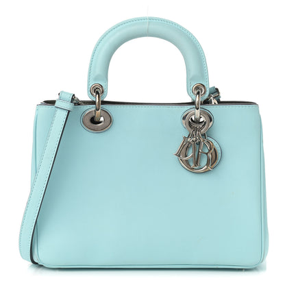 Christian Dior Smooth Calfskin Medium Diorissimo Tote Blue 1 of 15