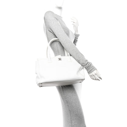 Chanel Calfskin Cerf Executive Shopper Tote White 2 of 20