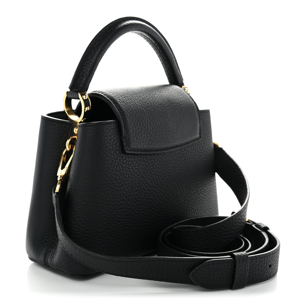 Louis Vuitton Taurillon Capucines Mini Black 2 of 9