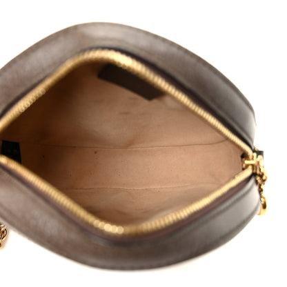 Gucci GG Supreme Monogram Web Mini Ophidia Round Shoulder Bag Brown 5 of 10