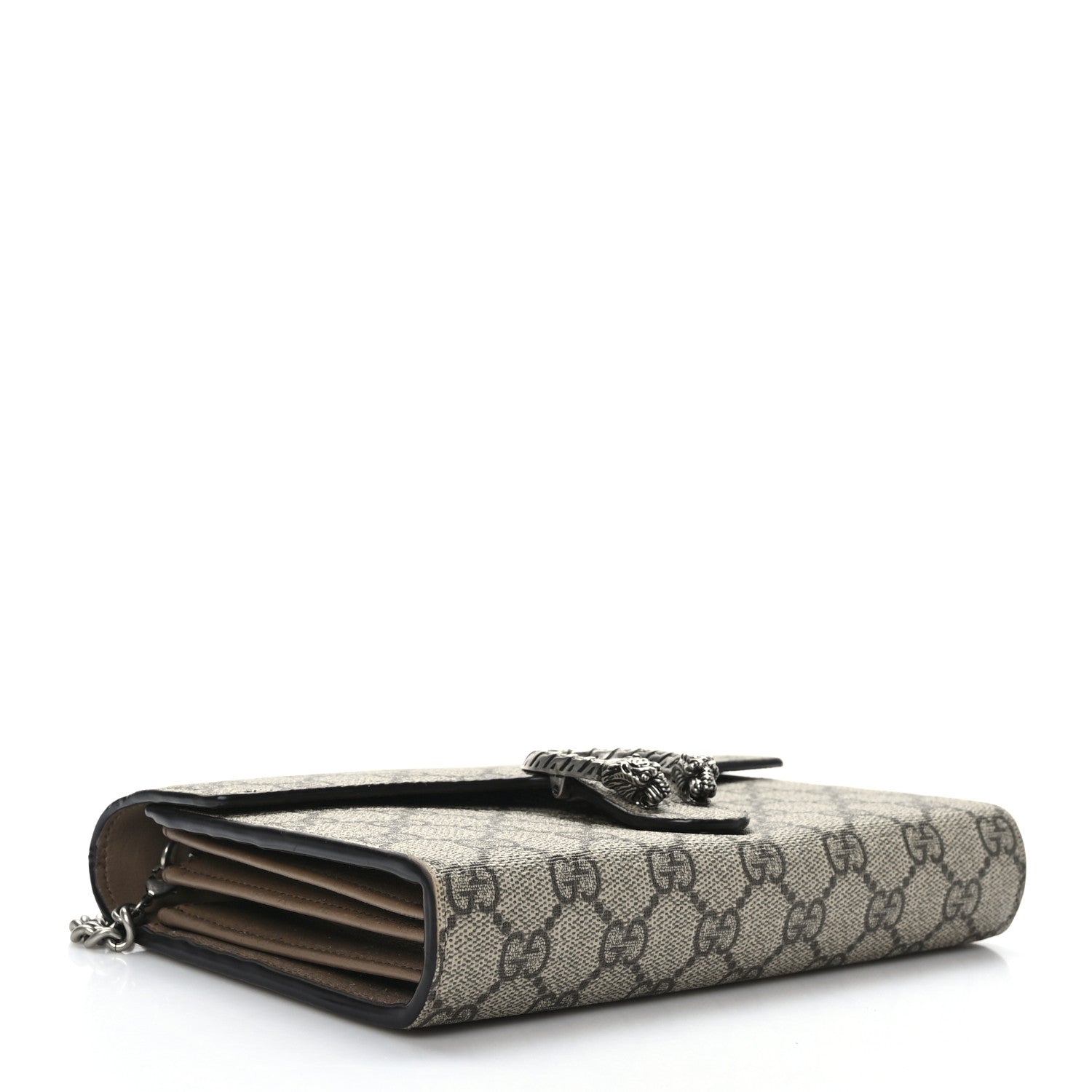 Gucci GG Supreme Monogram Mini Dionysus Chain Wallet Beige Taupe 4 of 8