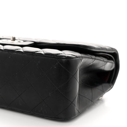 Chanel Lambskin Quilted Jumbo Double Flap Black 10 of 11