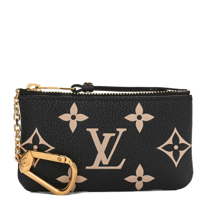 Louis Vuitton Empreinte Monogram Giant Key Pouch Black Beige 1 of 8