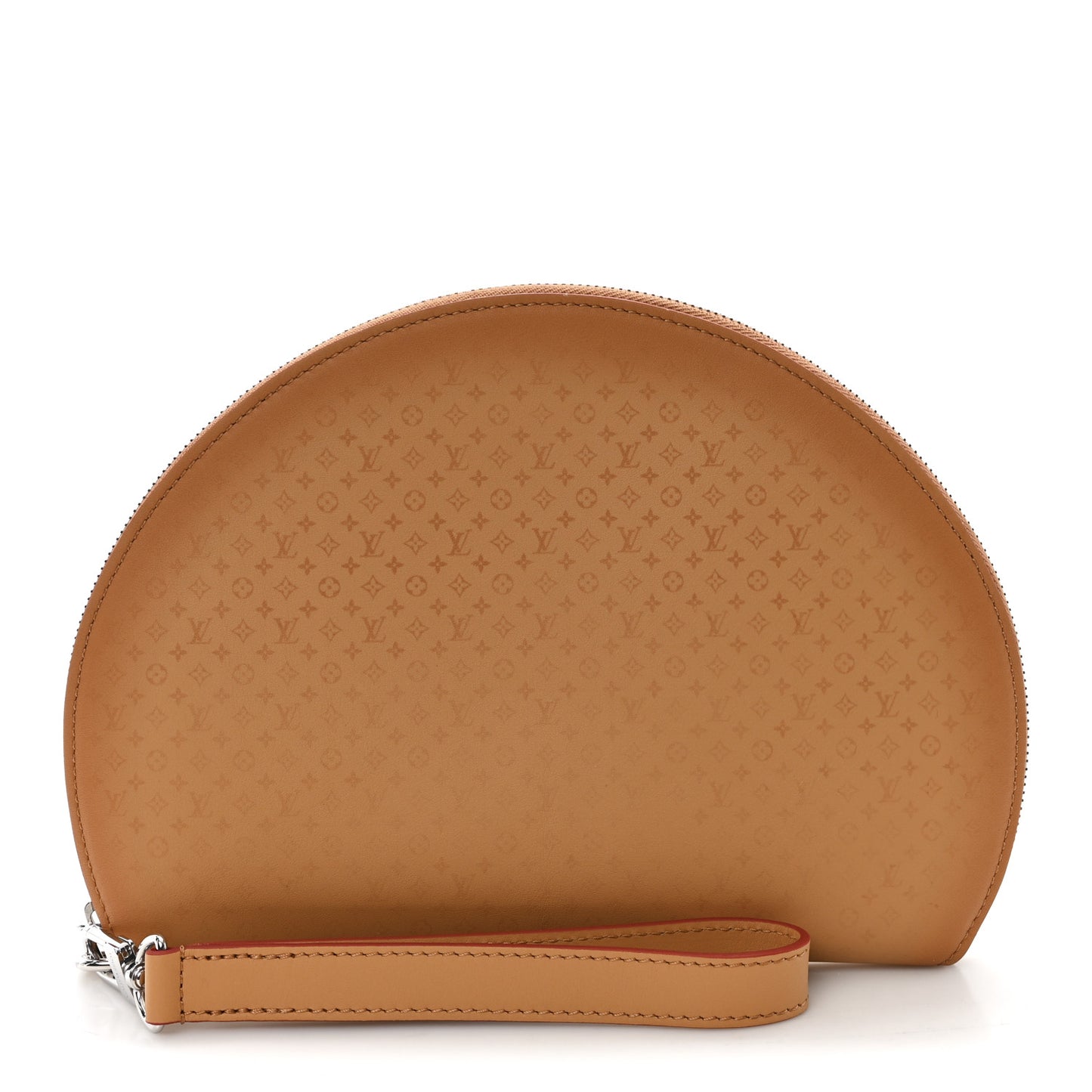 Calfskin Monogram Fortune Cookie Pouch Purple