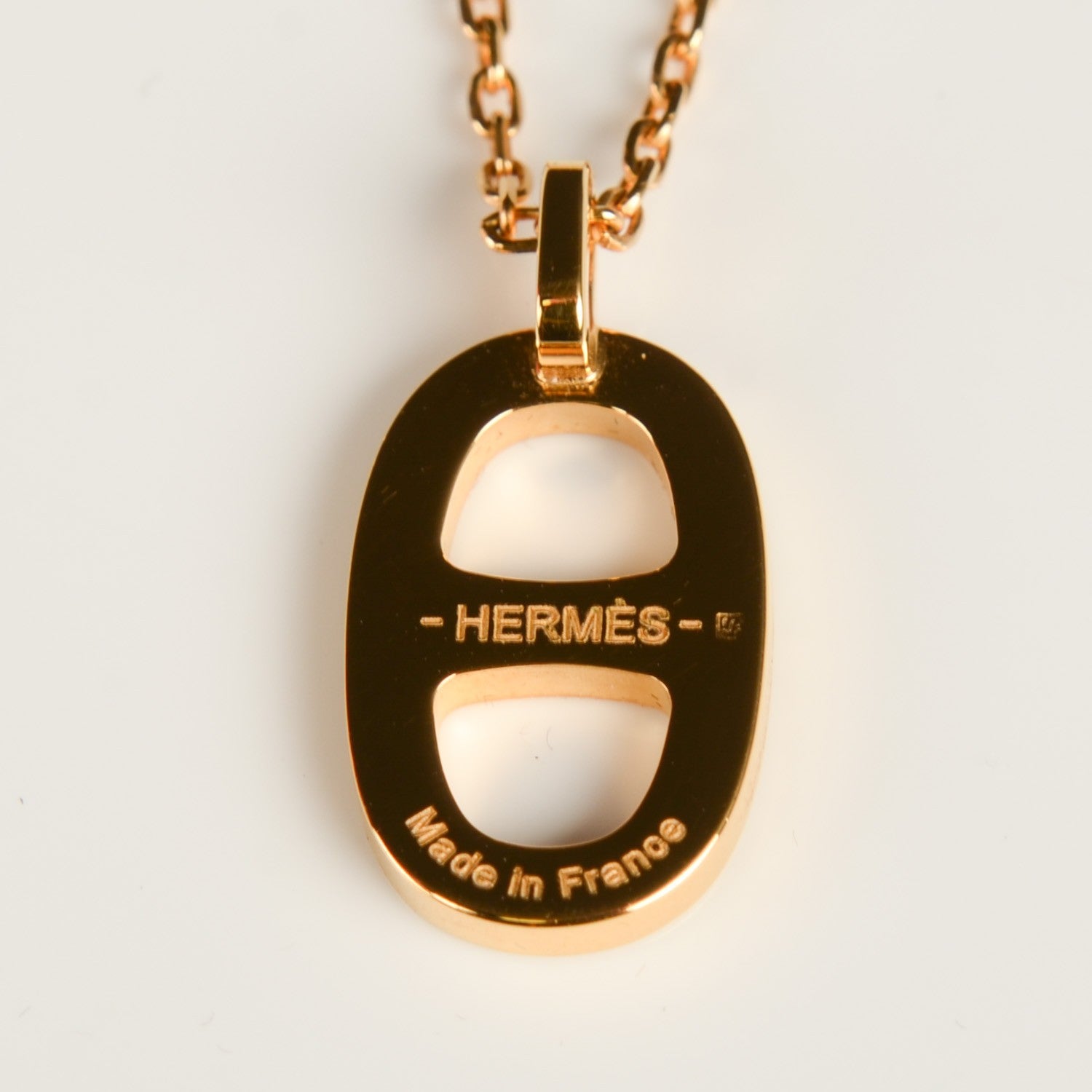 Hermes Laquered Iliade Pendant Necklace Bleu Atoll 6 of 6