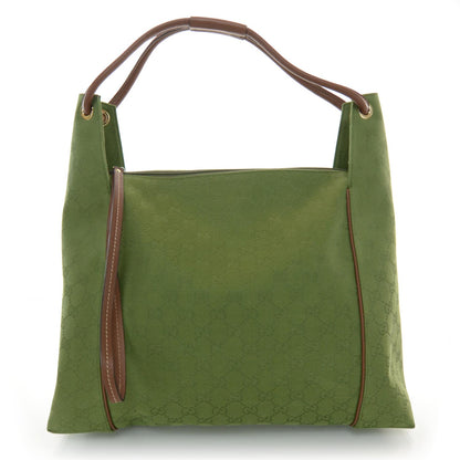 Gucci Canvas Monogram Hobo Green 1 of 7