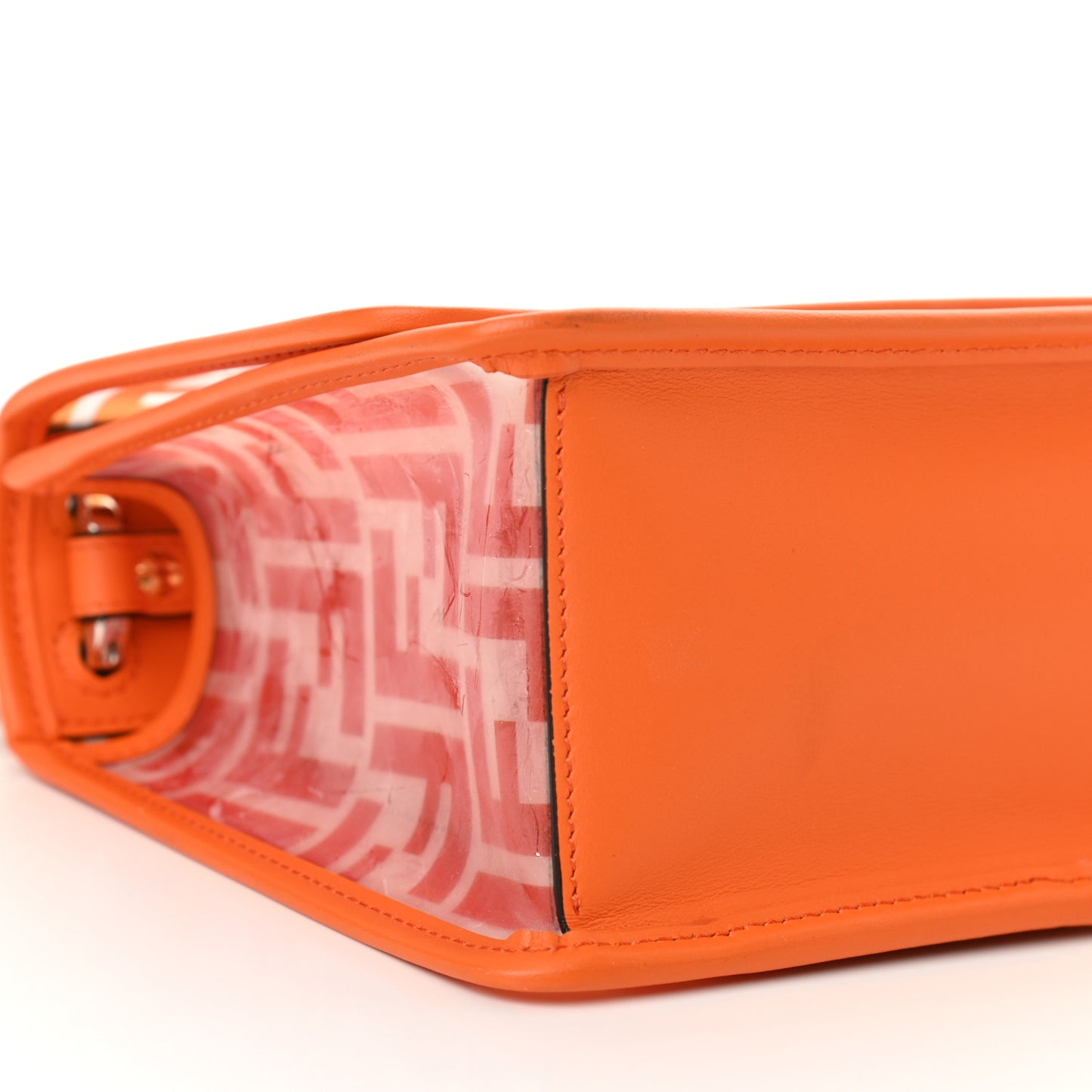 TPU FF Vitello Century F is Fendi Small Kan I Shoulder Bag Aranciata