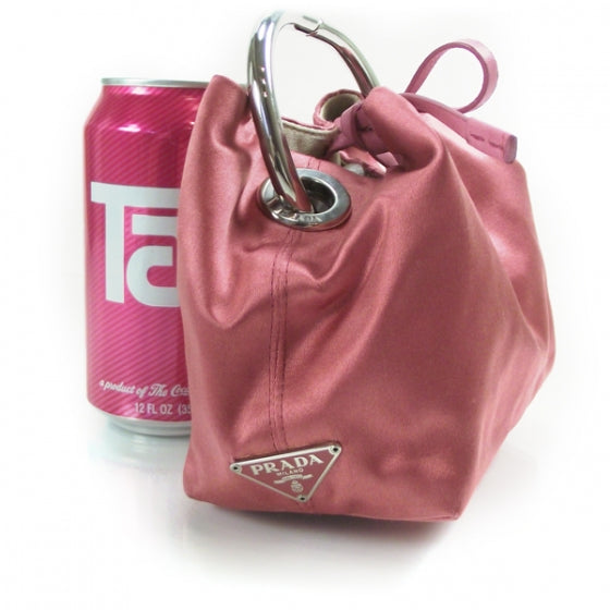 Prada Satin Wrist Bag Rosa 3 of 11