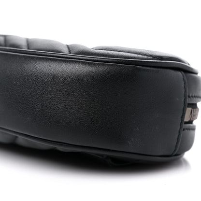 Gucci Calfskin Matelasse GG Marmont Belt Bag 85 34 Black 10 of 10