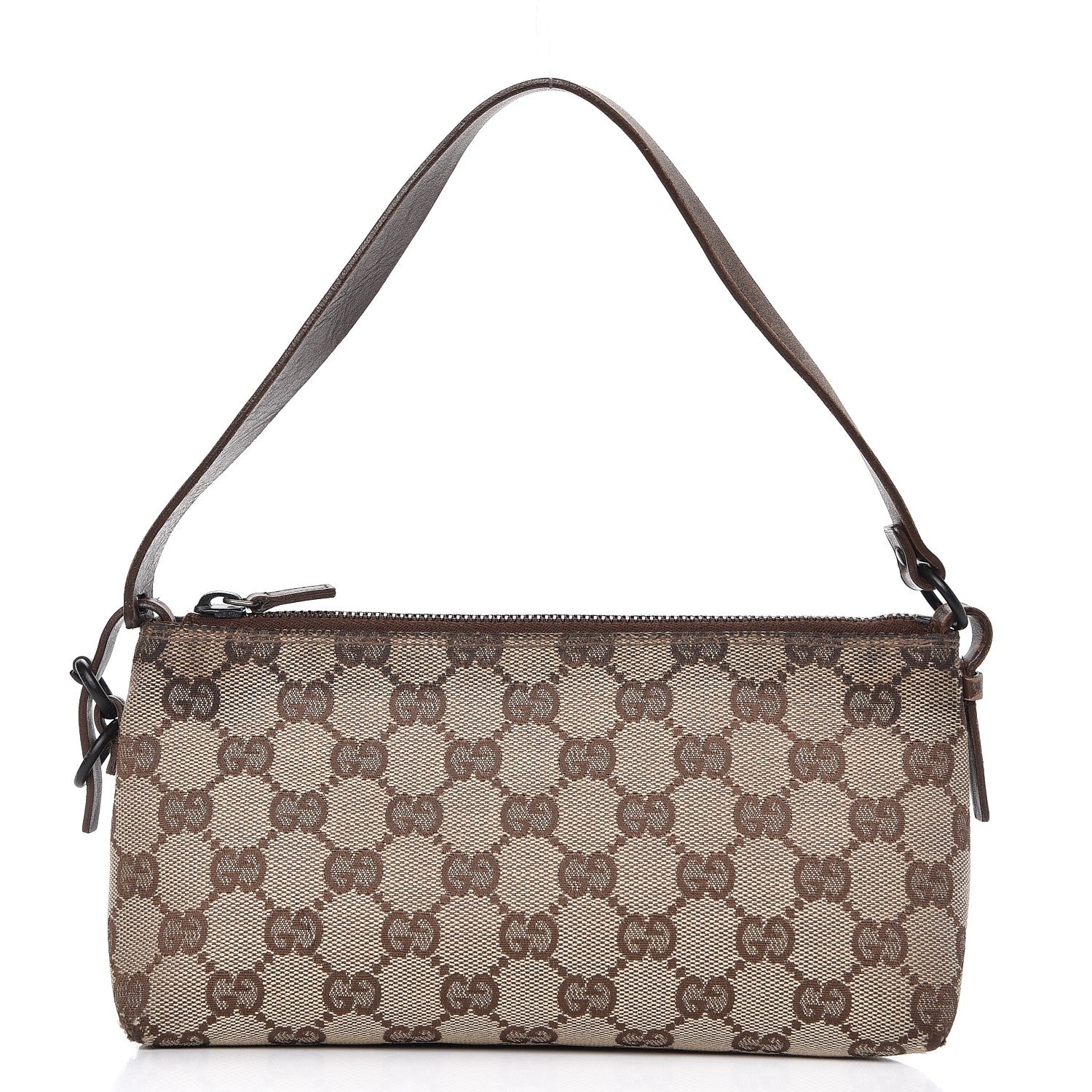 Gucci Monogram Small Pochette Brown 1 of 14