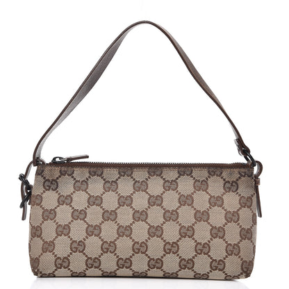 Gucci Monogram Small Pochette Brown 1 of 14