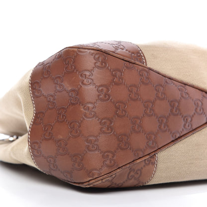 Gucci Canvas Guccissima Hobo Brown 6 of 9