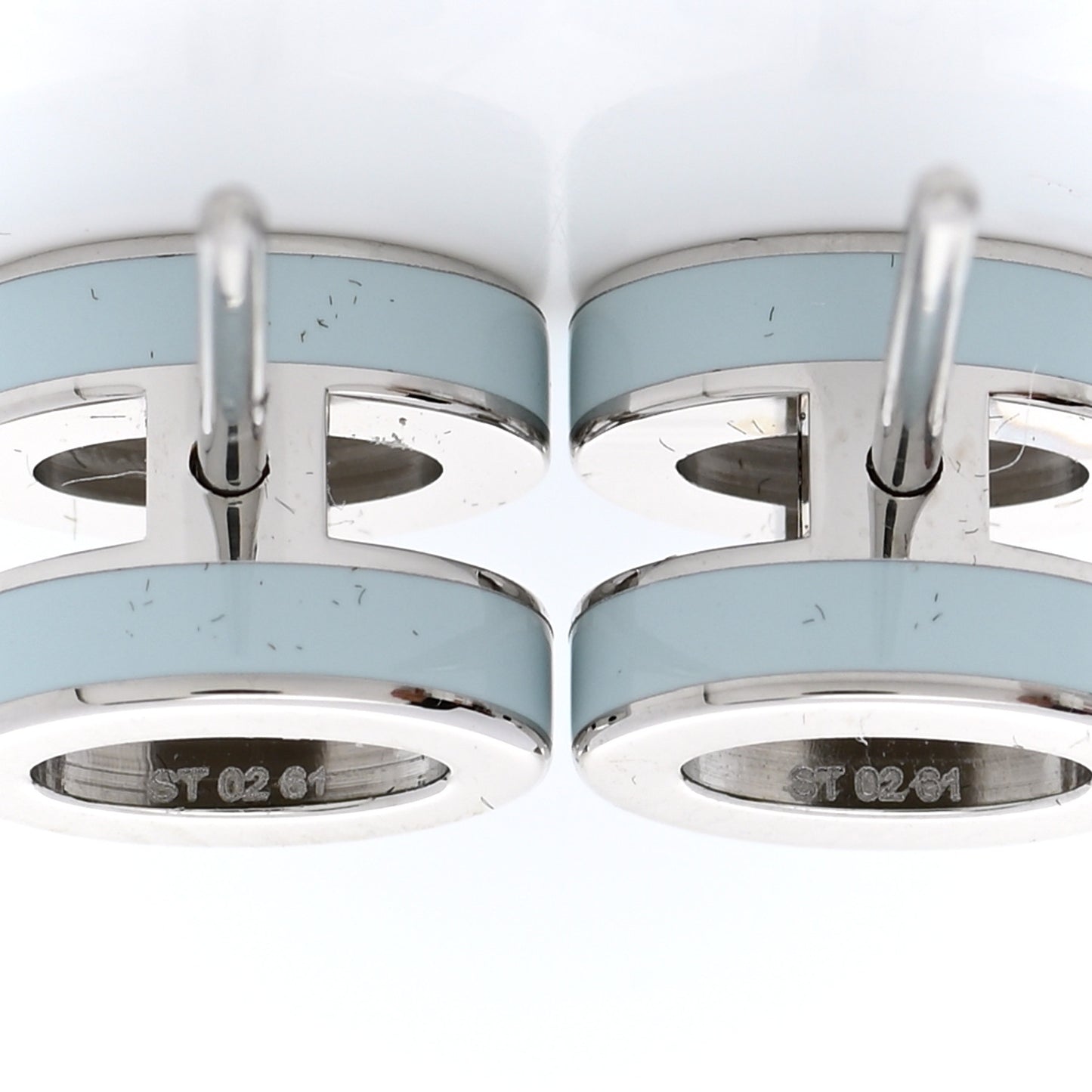 Palladium Lacquered Mini Pop H Earrings Celeste