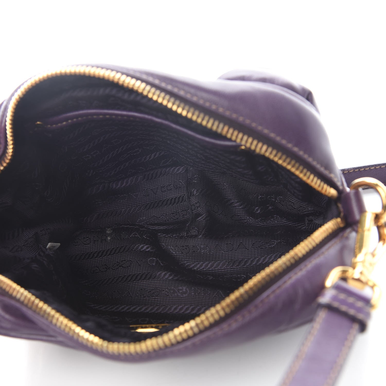 Prada Nappa Rosette Crossbody Clutch Viola 5 of 11