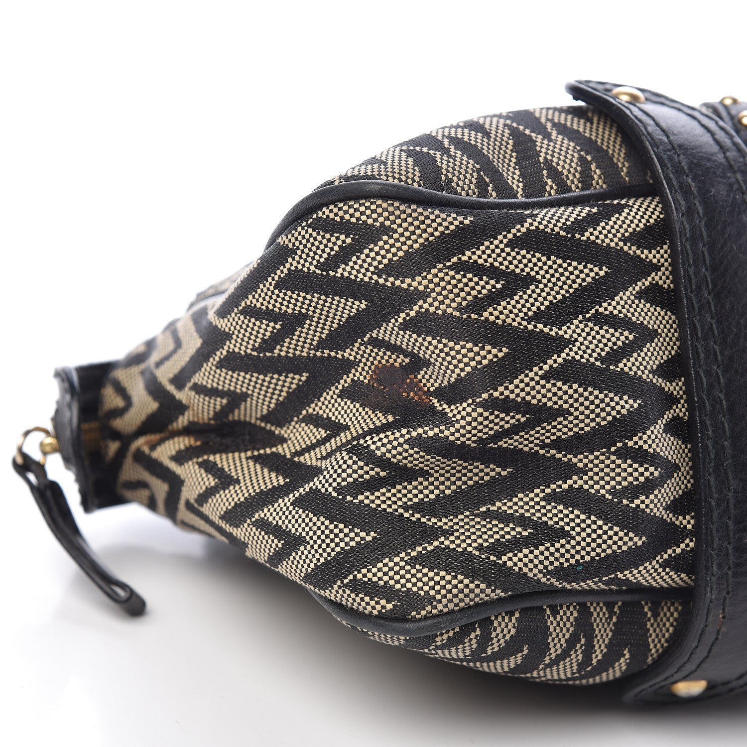 Valentino Garavani Jacquard Print V logo Shoulder Bag Black 16 of 19