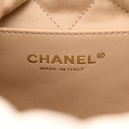 Chanel Shiny Calfskin Quilted Mini Chanel 22 White 6 of 10