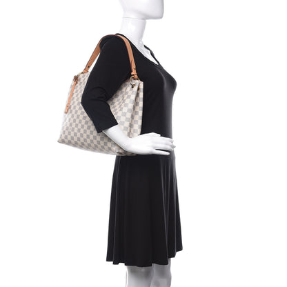 Louis Vuitton Damier Azur Graceful PM Rose Ballerine 2 of 14