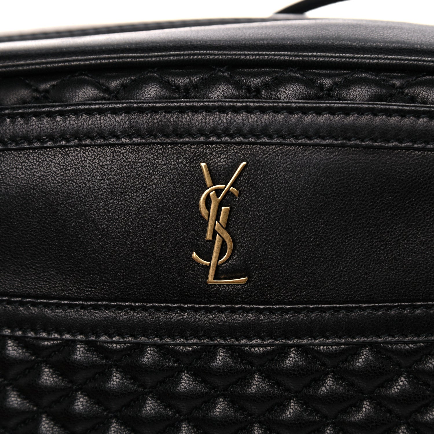 Saint Laurent Lambskin Quilted Victoire Camera Bag Black 10 of 11