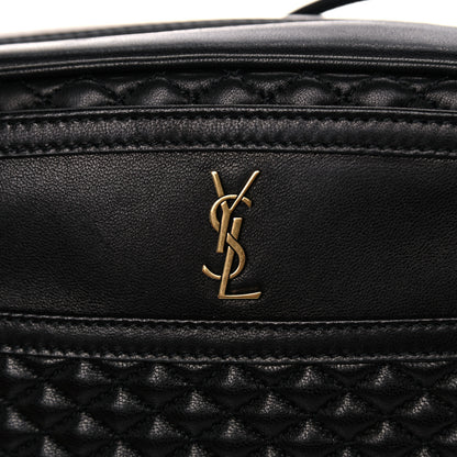 Saint Laurent Lambskin Quilted Victoire Camera Bag Black 10 of 11
