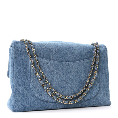 Chanel Denim Souplissimo Maxi Flap Blue 3 of 11