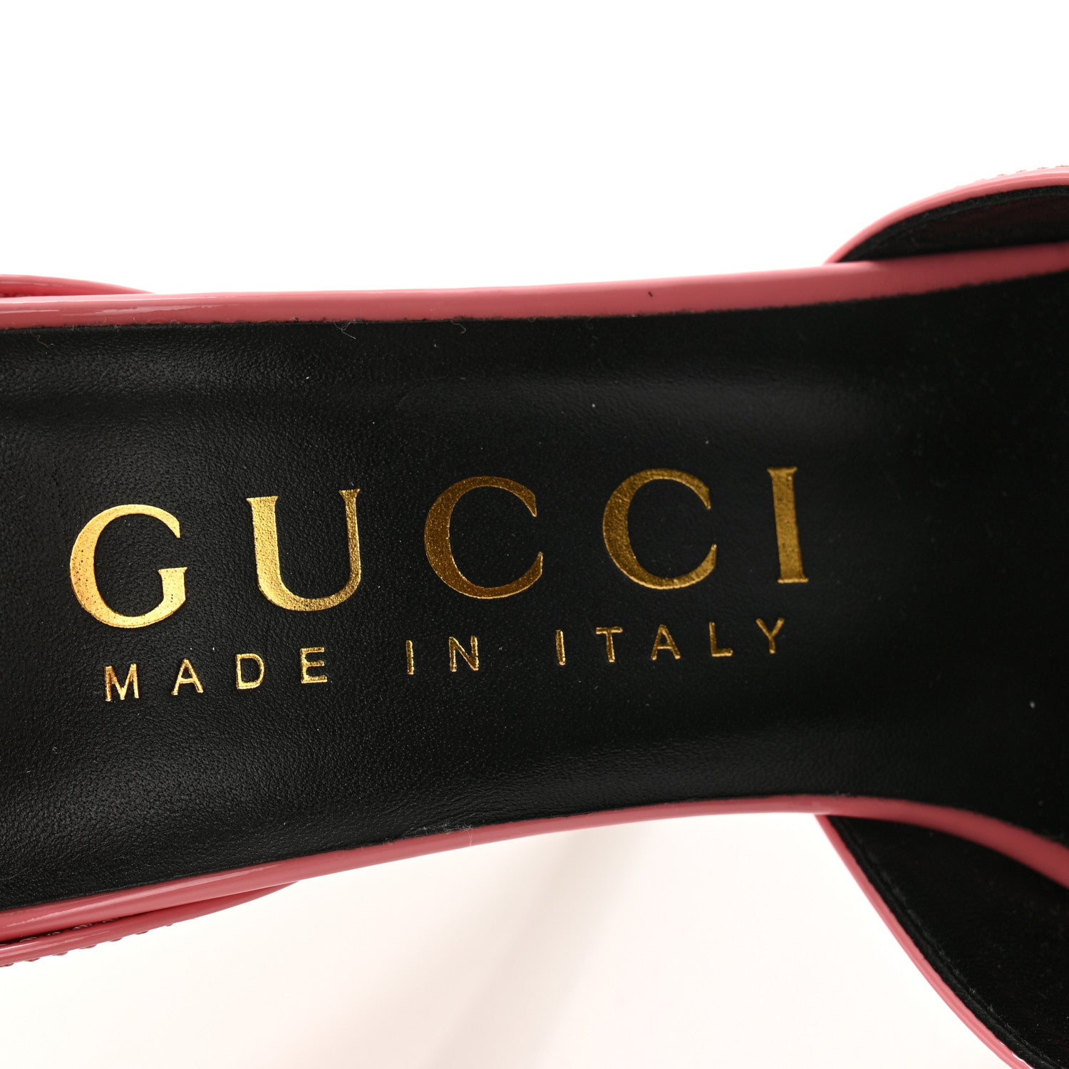 Gucci Vitello Vernice Soft Nappa Priscilla Ankle Cuff Pumps 37 Butterfly Pink 6 of 9
