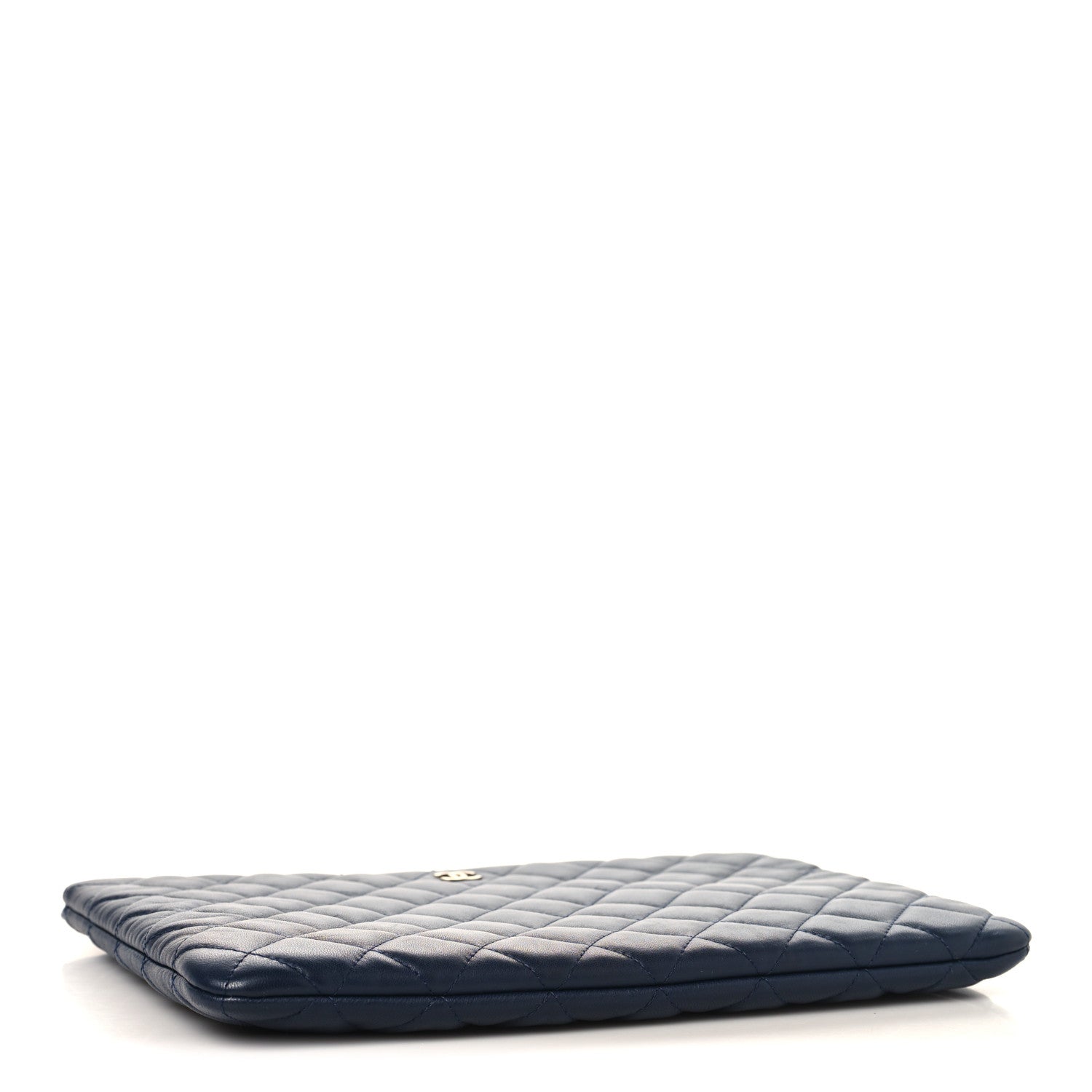 Chanel Lambskin Quilted Medium Casino Beauty CC Cosmetic Case Navy 4 of 9
