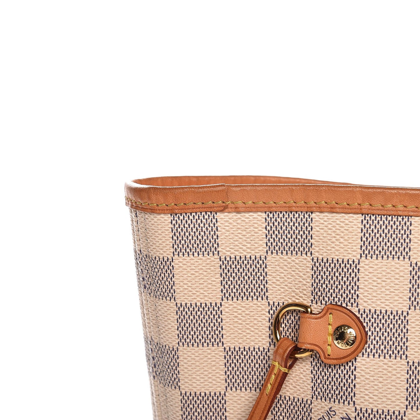 Damier Azur Neo Neverfull MM Rose Ballerine