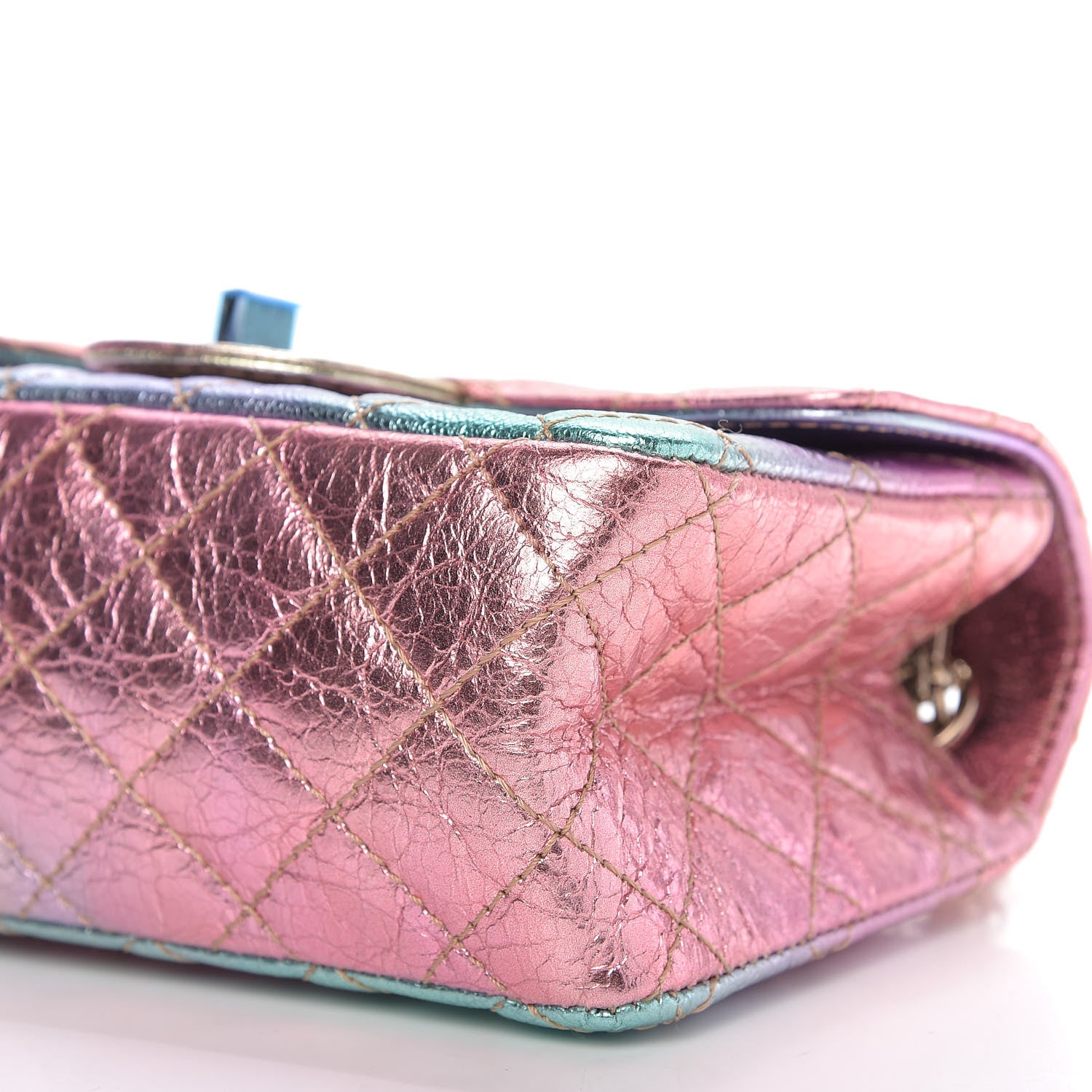 Chanel Metallic Goatskin Quilted Mini 2.55 Reissue Flap Multicolor 7 of 10