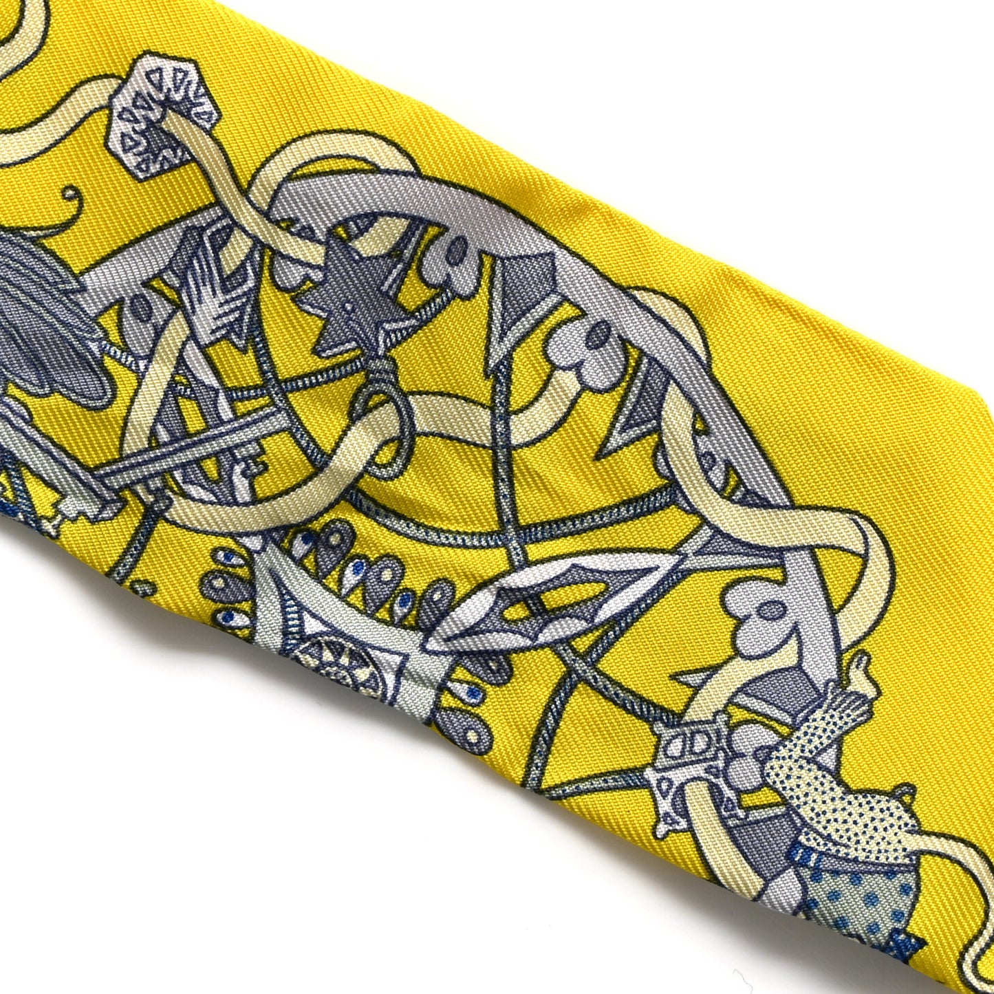 Silk La Folle Parade Twilly Jaune Vif Bleu Gris
